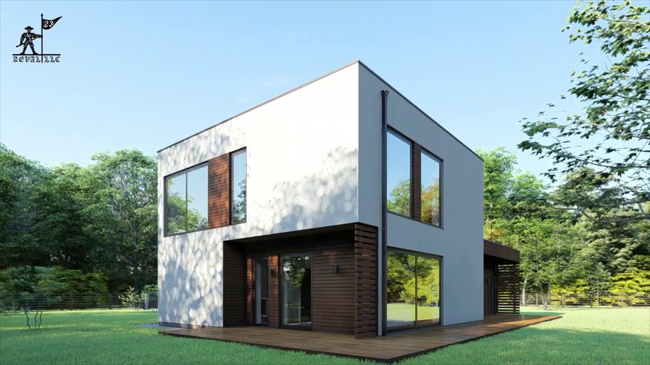 Проект СОБИ.   Reval Ehitus  -  строительство современных домов с плоской кровлей.