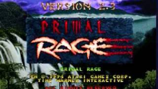 Primal Rage The Cliffs Arcade Version