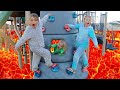 EXTREME FLOOR IS LAVA at a PARK with the LAVA MONSTER!