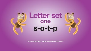 123 ABC Alphabet. Learn Letter Set 1  •  Week 1:  s a t p