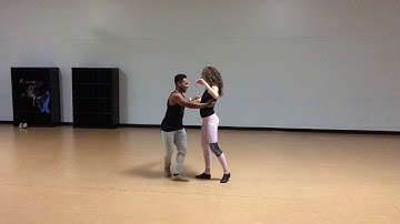 Jamiel and Vanessa Brazilian Zouk dance practice
