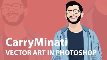 How I created CarryMinati vector art | Photoshop | Speed art
