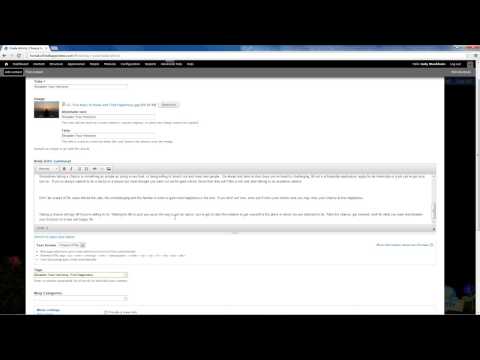 How To Add An Article Drupal 7