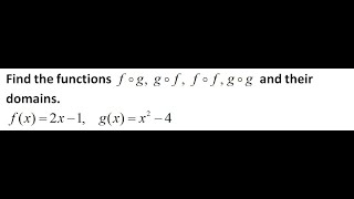 How to Find the Composition of Functions 26