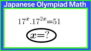 Japanese | A mind Blowing Algebra Olympiad Math problem | Can you solve this?