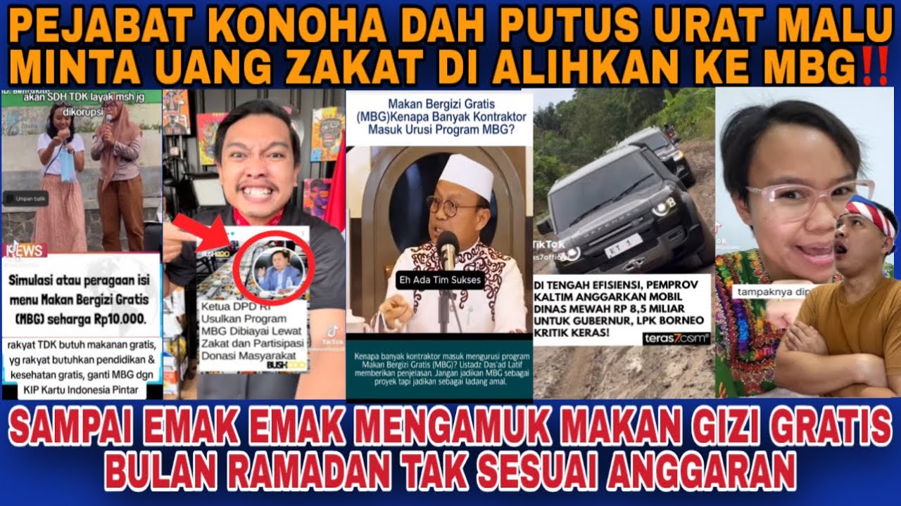 PEJABAT KONOHA DAH PUTUS URAT MALU‼️MENGEMIS UANG ZAKAT DI SUMBANGKNAN UNTUK MBG‼️