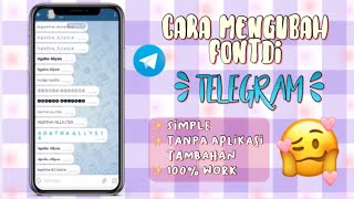 CARA MENGUBAH FONT DI TELEGRAM TANPA APLIKASI TAMBAHAN || GAMPANG BANGET 😆👌🏻 screenshot 5