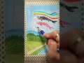【水彩色鉛筆】鯉のぼりと田舎の風景の簡単な描き方 #初心者 #水彩色鉛筆 #水彩 #描き方 #painting #drawing