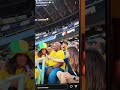 Jamaica Sports Vibes Group in the stands at Tokyo 25 100m final. The journey #shellyannfraserpryce