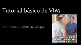 Basic Vim Tutorial
