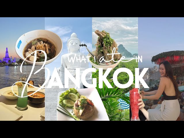 Travel vlog - Everything I ate in Thailand🥭🐷 (+ what to do in Bangkok) | Bangkok tourist places, eats, travel vlog
