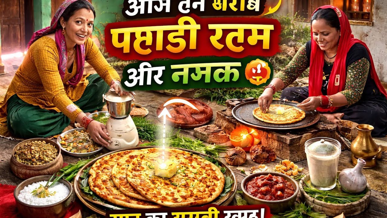 आज बने पहाड़ी रटन और नमक #uttarakhand #almora #phadilifestyle #food 