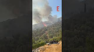 Φωτιά στην παλιά χωματερή στο Πλωμάρι Λέσβου