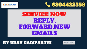 How ServiceNow identify emails as Reply, Forward, New email when receive! explained by Uday G