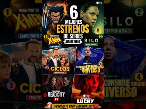 6 Estrenos de SERIES en julio 2026: X-Men '97, Silo, Lucky y más | #shorts #series
