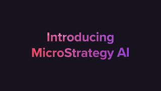 Introducing MicroStrategy AI