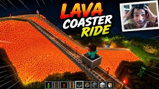 I Built a CRAZY Lava Coaster In Minecraft!