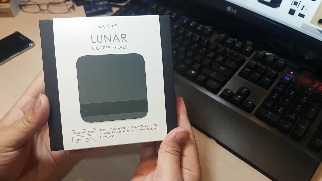 Acaia Lunar Coffee Scale高性能智能咖啡秤 開箱 Unboxing Youtube
