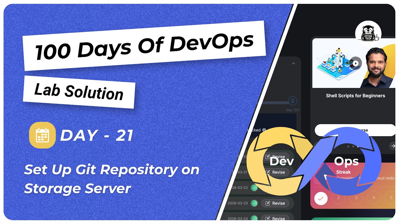 Day 21: Set Up Git Repository on Storage Server - YouTube