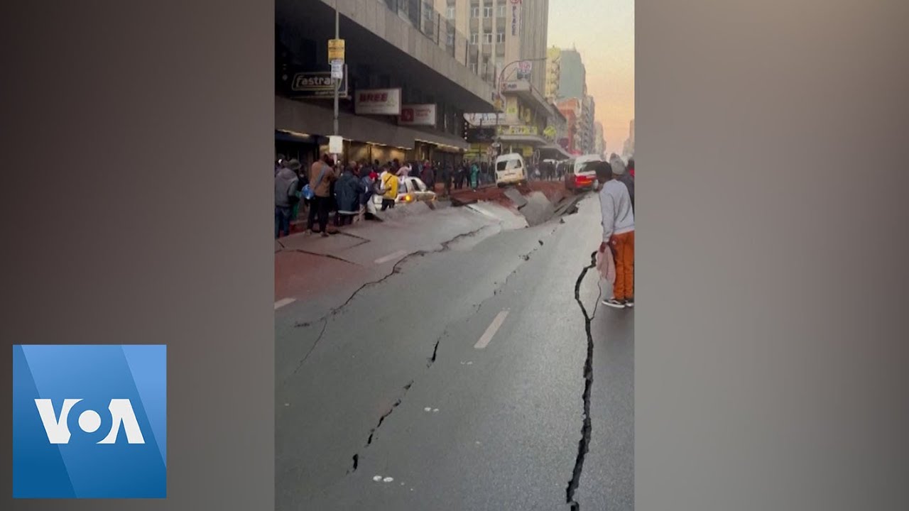 ⁣South Africa Explosion Leaves Cracks in Road | VOA News