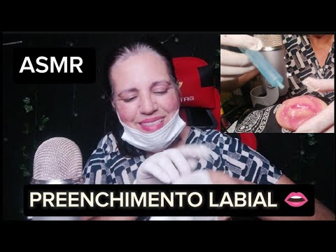 Asmr para relaxar Preenchimento labial quase real #asmr #asmrvideo #asmreating