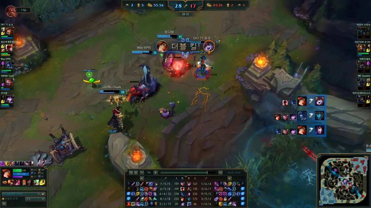 SKT T1 Duke - Miss Fortune contra Kalista - KR LOL SoloQ Highlights