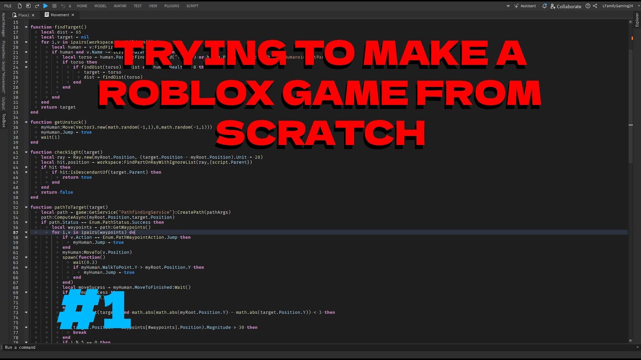 Making A Roblox Game From Scratch Part 1 YouTube 