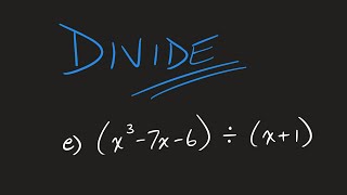 16 Dividing Polynomials