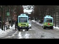 Inauguration of the first self driven bus line in Stockholm