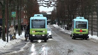 Inauguration of the first self driven bus line in Stockholm screenshot 4