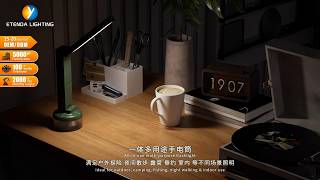 3-in-1 Solar Emergency Light Flashlight ETD-730 with 10H Runtime Type-C Charging