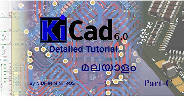 KiCAD 6.0 Tutorial – Part C |How To Create Custom Footprint And Symbols | Malayalam |മലയാളം