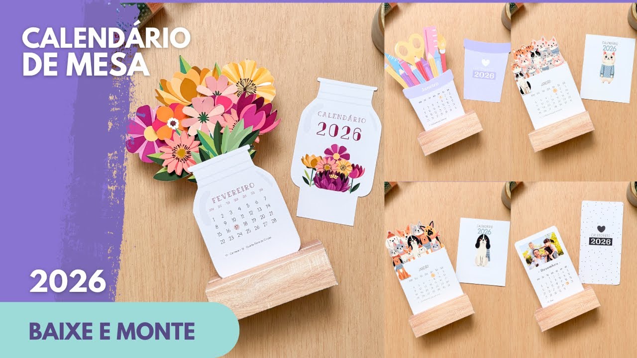 2026 ATUALIZADO! O CALENDÁRIO MAIS PERFEITO | BAIXE E MONTE