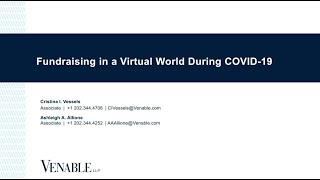 Fundraising in a Virtual World During COVID-19