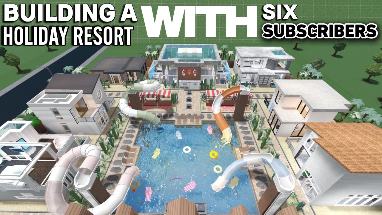 BUILDING A $1M HOLIDAY RESORT With 6 SUBSCRIBERS In BLOXBURG