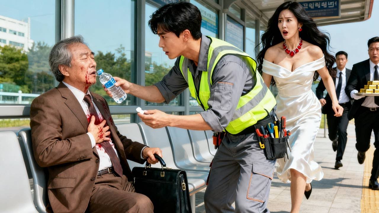 Poor Worker Saves Tycoon from a Heart Attack, Marries His Daughter—From Nobody to Heir Overnight!