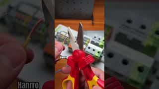 Hanrro VDE Insulated Electricians Scissors for Cutting and Stripping #hanrro #scissors