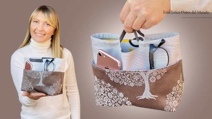 DIY ORGANIZER BAG IDEA // Adorable Storage Travel Zipper Pouch Bag