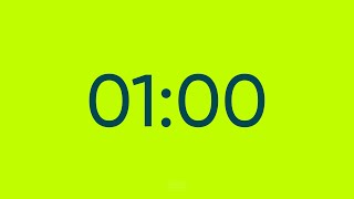 1 Minute Timer - Quick Task (Neon Green Energy)