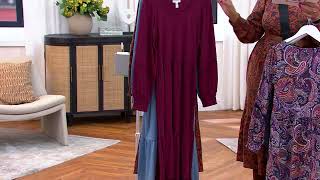 Canyon Retreat Easy Midi Boot Dress On Qvc