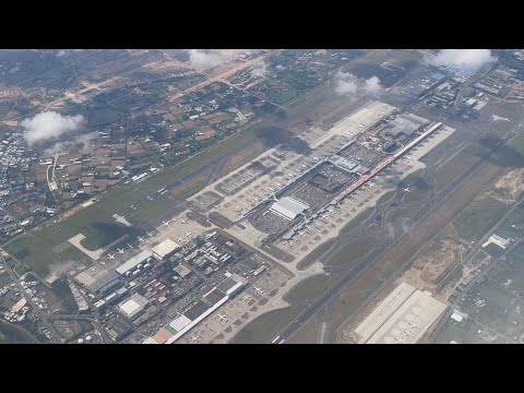 虎航沖繩飛桃機-飛越台北市/桃園機場上空