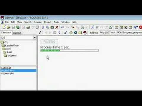 Progress Bar : ajax php