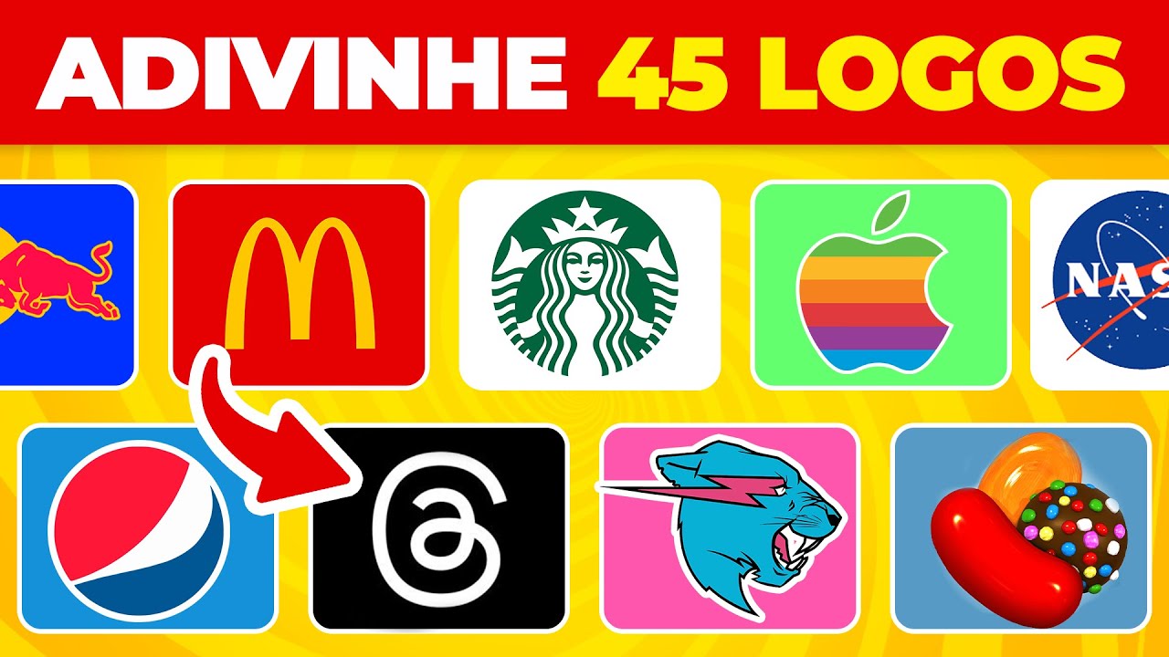 ADIVINHE A MARCA PELO LOGO | 100 LOGOS FAMOSOS! APENAS 3% ACERTAM TUDO ...