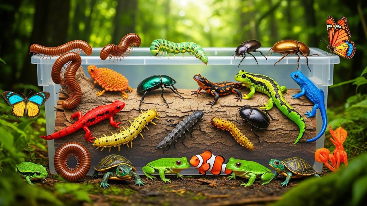 Unbelievable Rainforest Discovery! Catching Colorful Frogs, Lizards & Rare Insects
