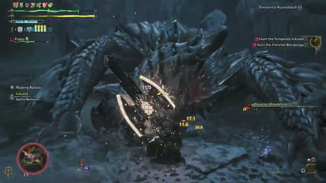 killing Tempered Arkveld fast with a Rapid Morph comfort CB