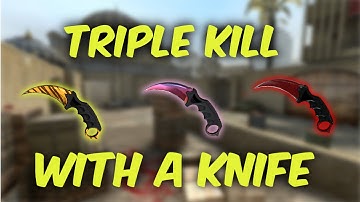 EPIC TRIPLE KNIFE KILL!(I