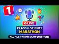 Class 8 Science FULL REVISION In 1 Day Marathon Live Exam त य र 2026