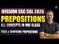 Complete Prepositions in One Class | Fixed Prepositions + Confusing Pairs + Practice Questions