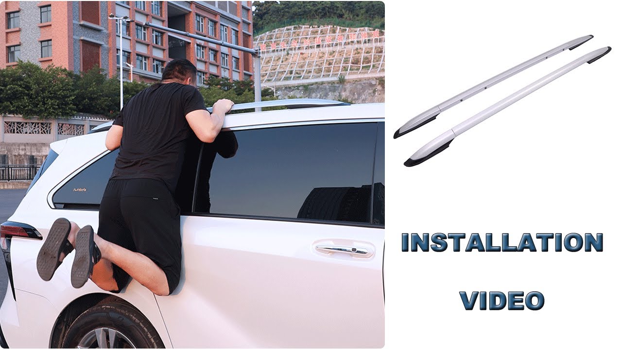 Toyota Vans Rails Roof Rack Rails INSTALLATION on Toyota Sienna 2021-2024 - YouTube