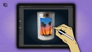 Wrap Images Around Object, Warp Mesh Tool Procreate 2021 Tutorial | Art Sprint screenshot 1